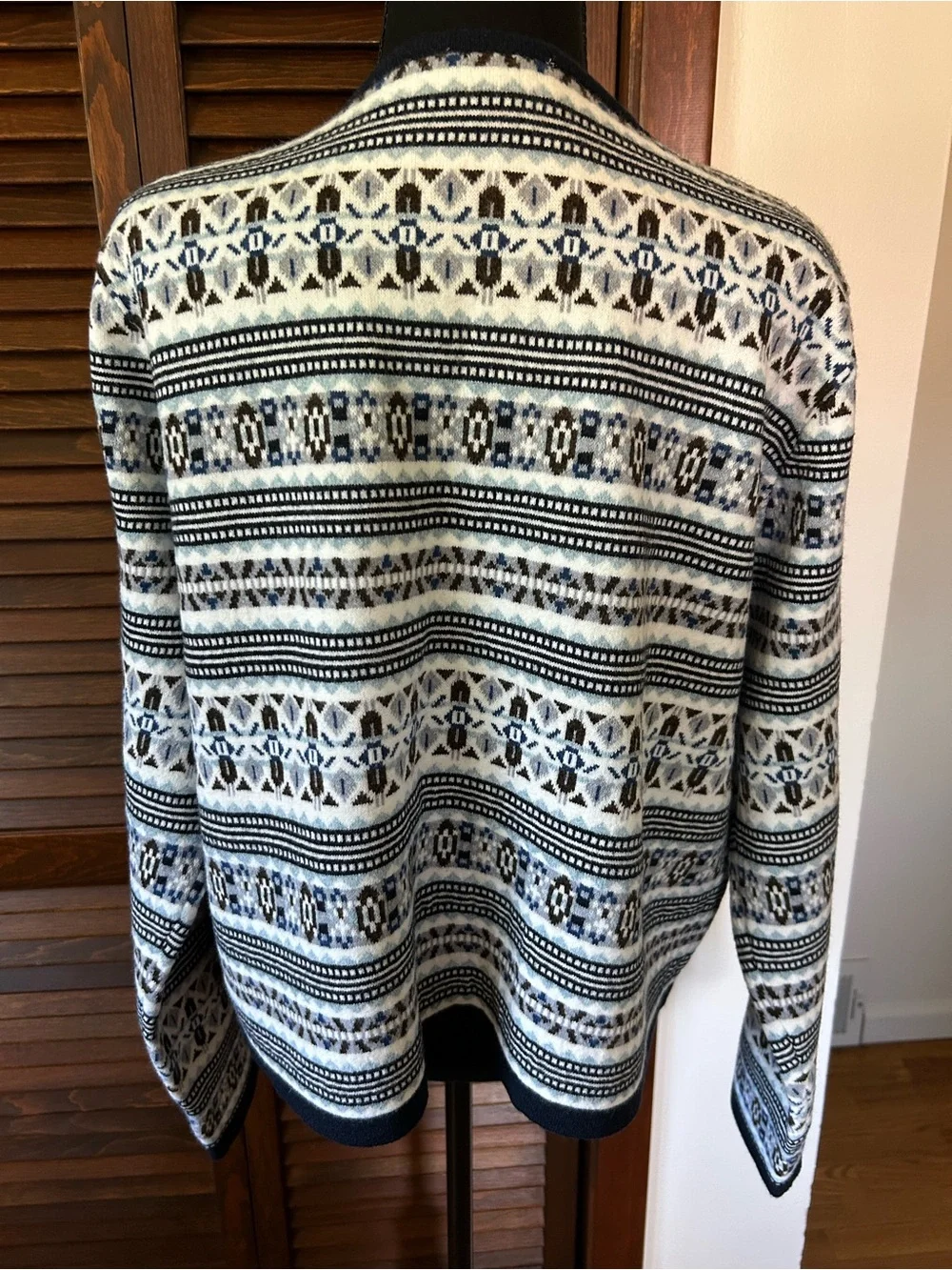 Fair Isle Stripe Cardigan
